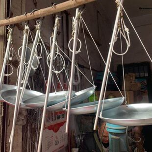 。称老式带秤砣钩勾称手提秤家用木杆秤称杆卖菜杆子称市斤秤带盘