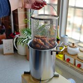 出德国 304不锈钢芦笋锅配炸蓝大容量省油小炸锅煮意面汤锅深炖锅