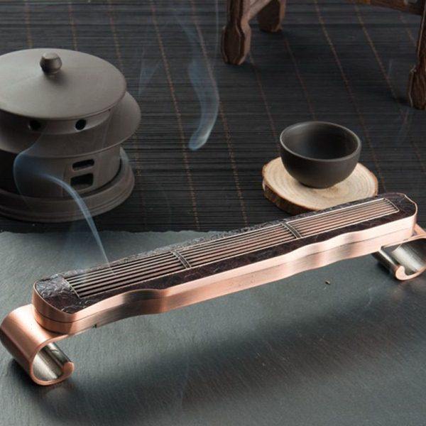 古琴合金香炉 檀香香薰炉创意家居摆件 复古质朴精美卧香炉,家居饰品,香薰炉,淘宝优惠券,粉丝福利购,淘宝优惠卷