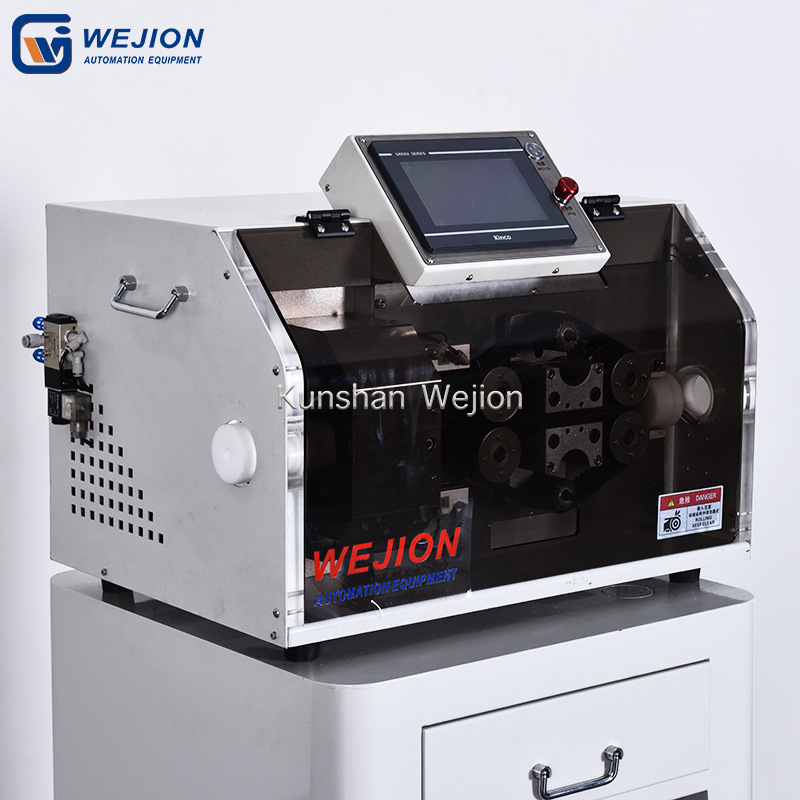 伟匠厂家供应全自动波纹切管机裁断剖开一体机波纹切管划开切断机