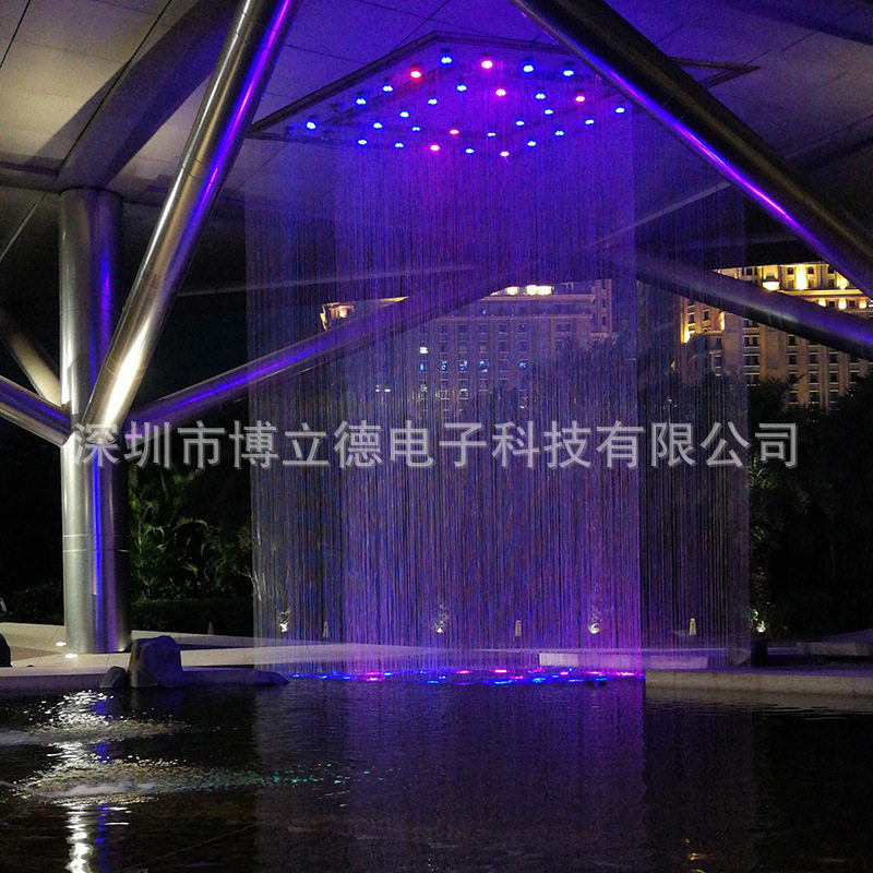 浙江数码水幕数字水帘源头厂家设计施工 智能数码水帘激光投影
