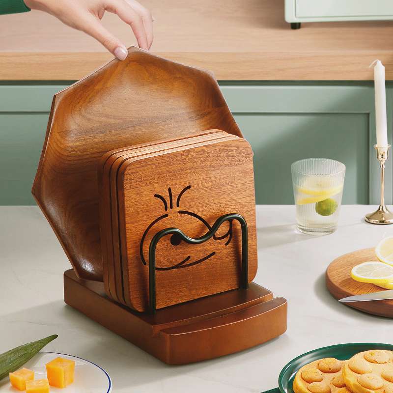 实木菜板收纳架置地式厨房多功能沥水置物架锅盖架砧板架擀面板架