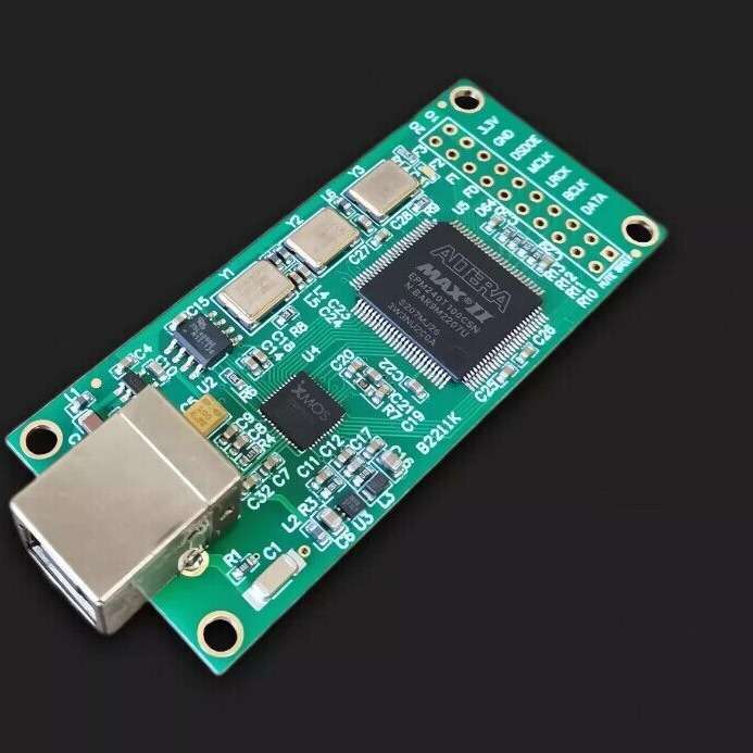 XMOS XU208 USB数字界面模块USB转I2S/IIS异步子卡 DSD256/PCM384