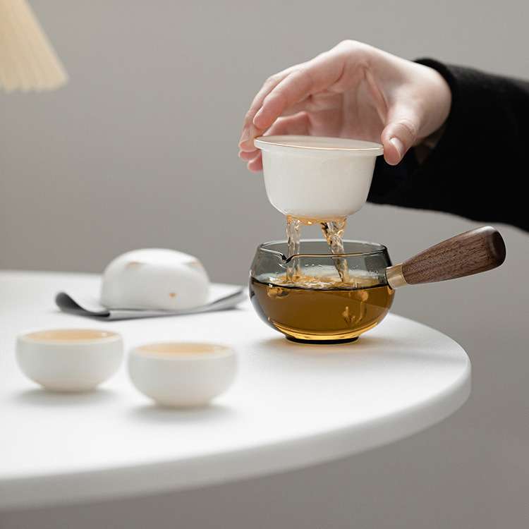 猫咪旅行茶具便携式一壶两杯户外露营茶具套装个人专用快客杯茶杯
