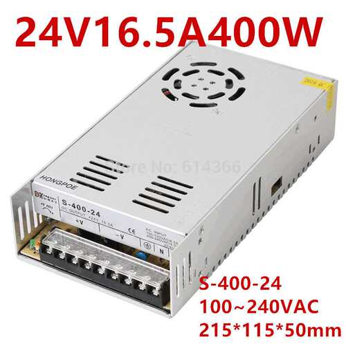 220V转24V16.5A 24V直流电源 LED灯条发光字电源 24V400W开关电源