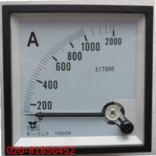 51T666 指针交流电流表51T666-1000A 1200A 1500A 2000A 2500A 30