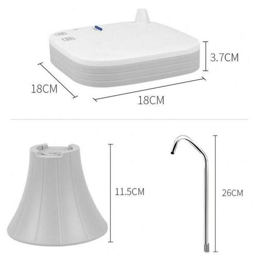 拜杰电动抽水器桶装水上水器办公室饮水机桌桶两用自动吸水器托盘