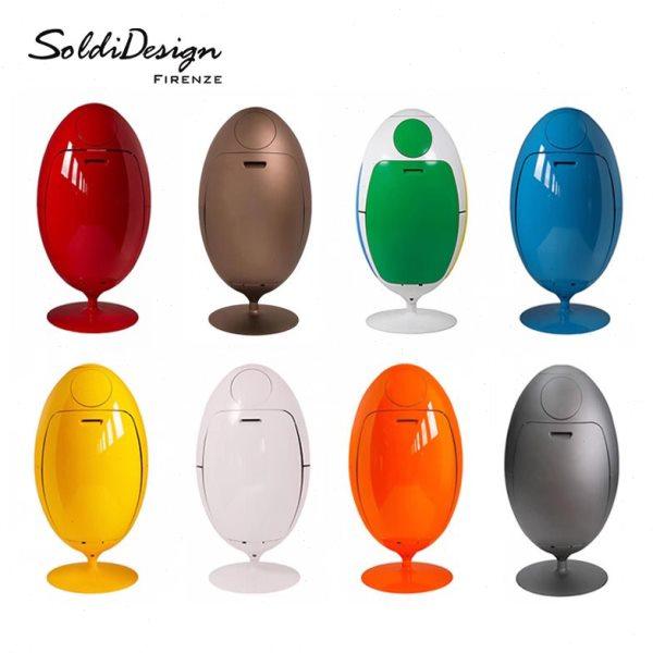 意大利原装进口Soldi Design创意旋转恐龙蛋垃圾桶家用带盖大号,家居饰品,落地摆件,淘宝优惠券,粉丝福利购,淘宝优惠卷