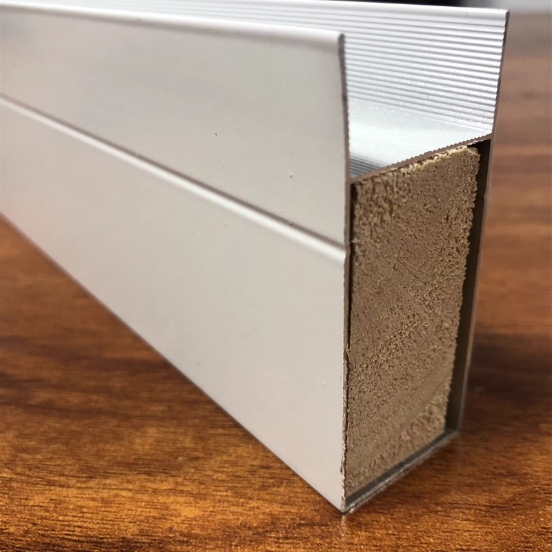 白色25U型槽h管瓷砖橱柜封边立柱卡槽铝合金打灶专用封边收口配件