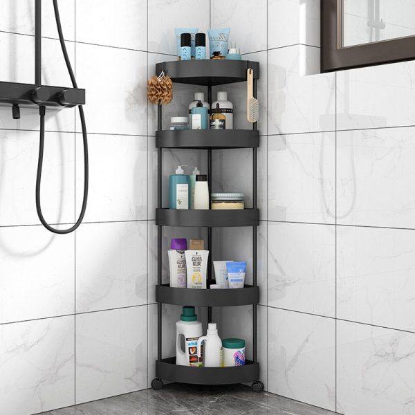 厕所架子置物架落地卫生间多层墙角收纳神器三角架沐浴冲凉房浴室