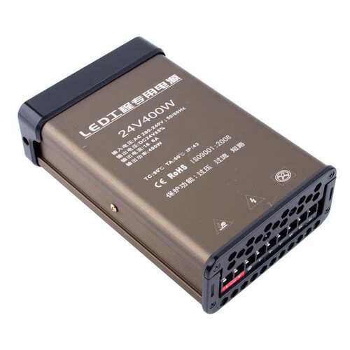 深圳厂家直供LED防雨开关电源24V400W驱动电源24V16.6A-红海B