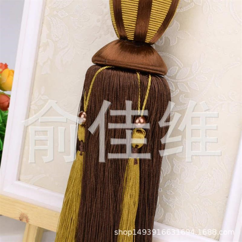 球现货 c流苏穗装饰单一对球绑 2窗帘 吊绑带挂个花瓶吊球绑绳