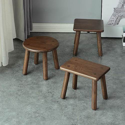 实木小凳子板凳家用矮凳创意木脚凳木头小木凳儿童圆小木方凳子