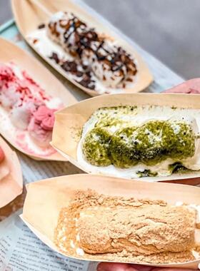 一次性纸船木皮刺身点心料理寿司船形木舟打包盒外卖盒盒子小丸子