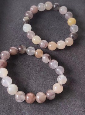 A天然紫罗兰f金丝玉手链渐变圆珠手串男女款玉石手镯饰品工厂