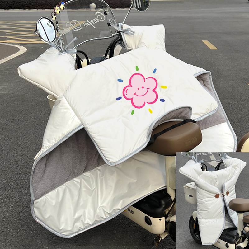 电动车挡风被冬季加绒加厚摩v托电瓶车防雨保暖防风罩2025新款通