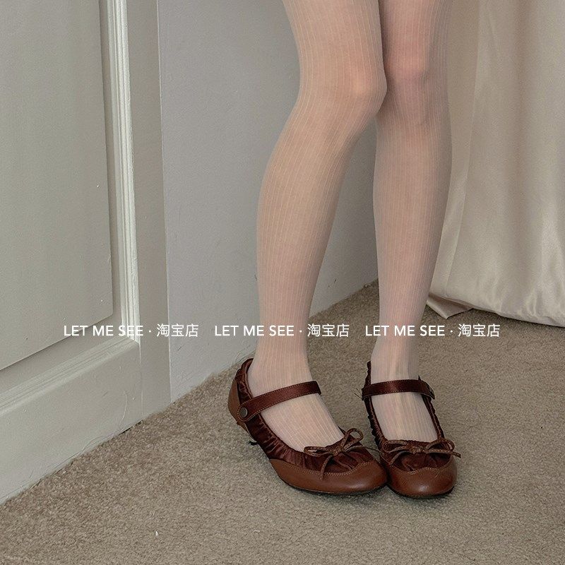 LE ME E 黑色丝袜纯欲竖条纹性感黑丝潮薄款打底袜高透连裤袜