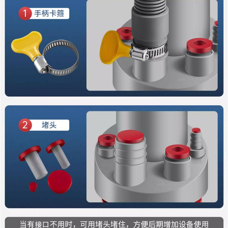 厨房洗菜盆下水管多功能集成下水神器洗碗机小厨宝净水器防臭三通