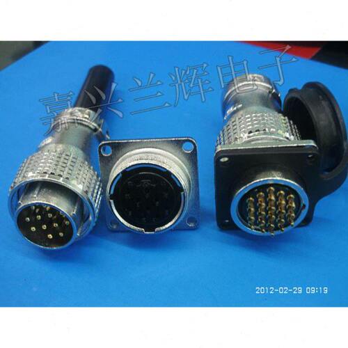 重强航空插 连接器 P24-9A/9B TP24-9芯 反装24mm