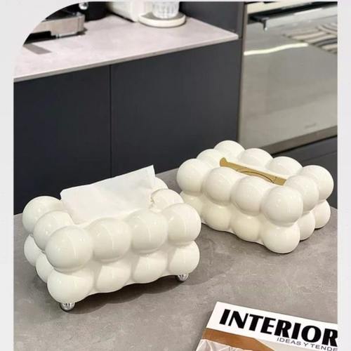 奶油风棉花糖纸巾盒家用客厅轻奢高档创意餐巾纸抽纸盒高级感卧室