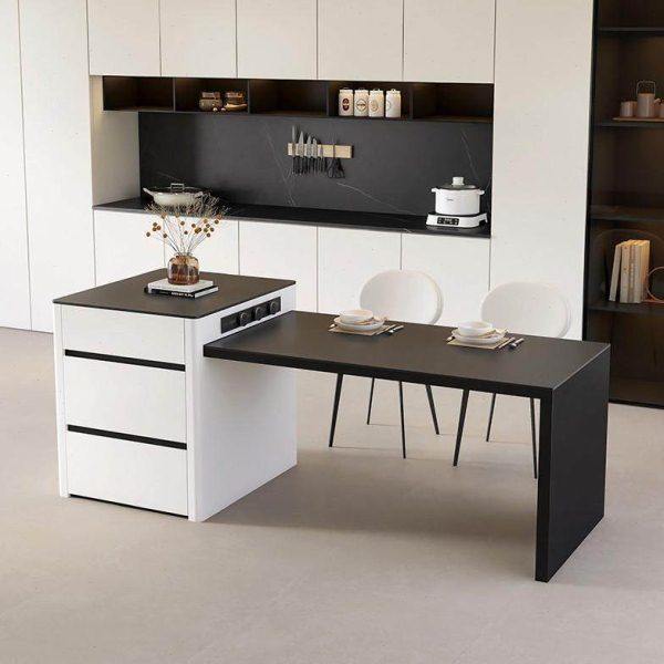 YDD伸缩岛台603可伸缩岛台餐桌一体现简约岩板饭桌厨房中岛台圆,住宅家具,岛台餐桌,淘宝优惠券,粉丝福利购,淘宝优惠卷