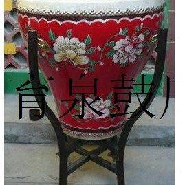 花盆鼓 16寸18寸彩绘鼓定音戏曲鼓 牛皮鼓大鼓花瓶鼓红牡丹花
