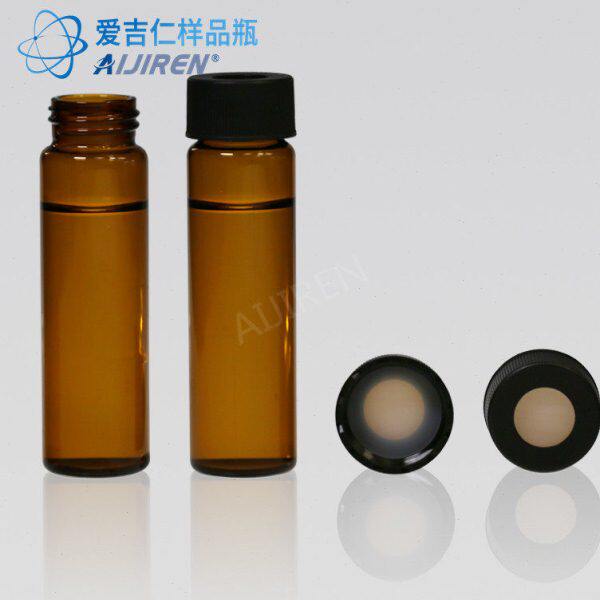 40ml棕色存储瓶含盖垫 样品瓶 实验室分析瓶 玻璃螺旋口瓶