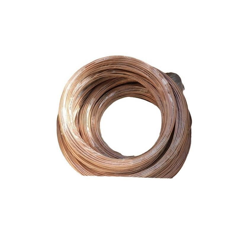 化工护套铜管缆PVC加厚空调制冷塑套紫铜管TP2软态8*1包塑紫铜管