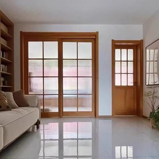 实木门玻璃门推拉门定制现代简约奶茶店甜品店店铺门平开门阳台门