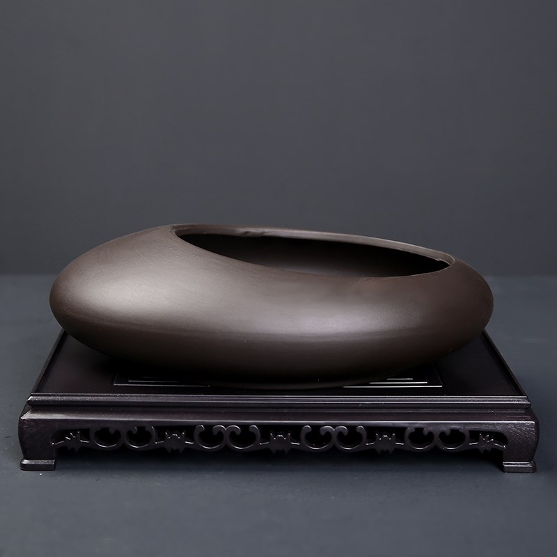 创意个性大口径紫砂透气花盆多肉文竹兰花蝴蝶兰盆景盆栽盆子陶瓷