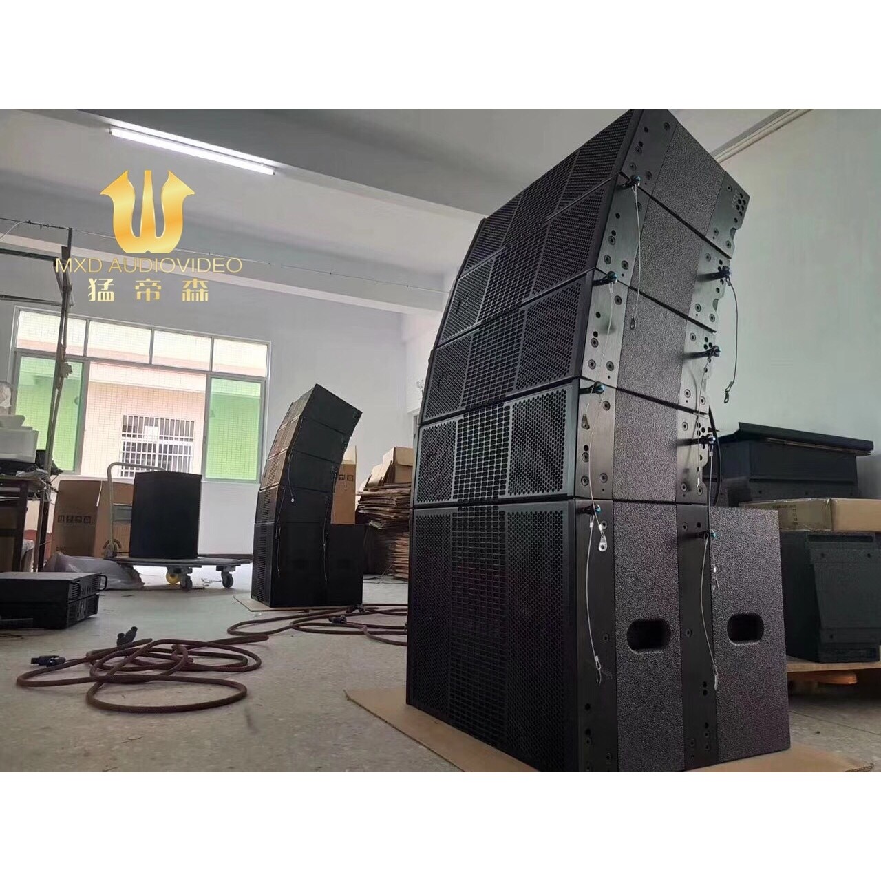 供应双十二线阵音响专业舞台户外演出婚庆大型会议线阵音箱厂家