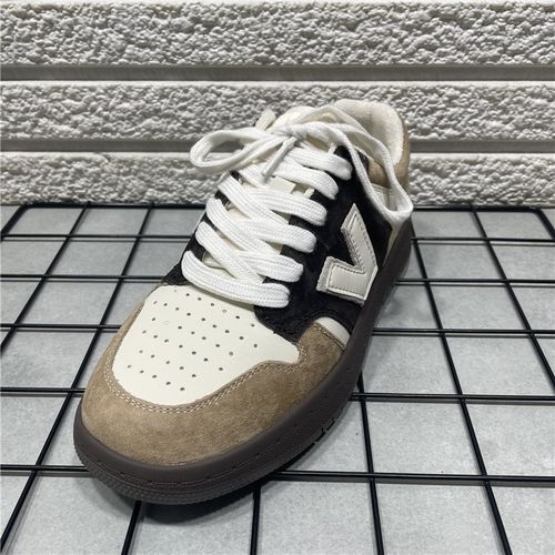 断码处理真皮复古德训鞋女秋冬新款拼色百搭时尚休闲运动鞋板鞋潮