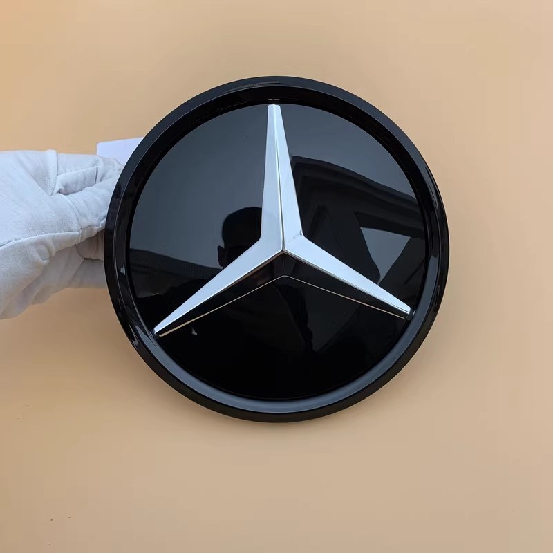 GLC260/300 GLE400/GLS450F/500改装中网镜面3D实心大标前车标