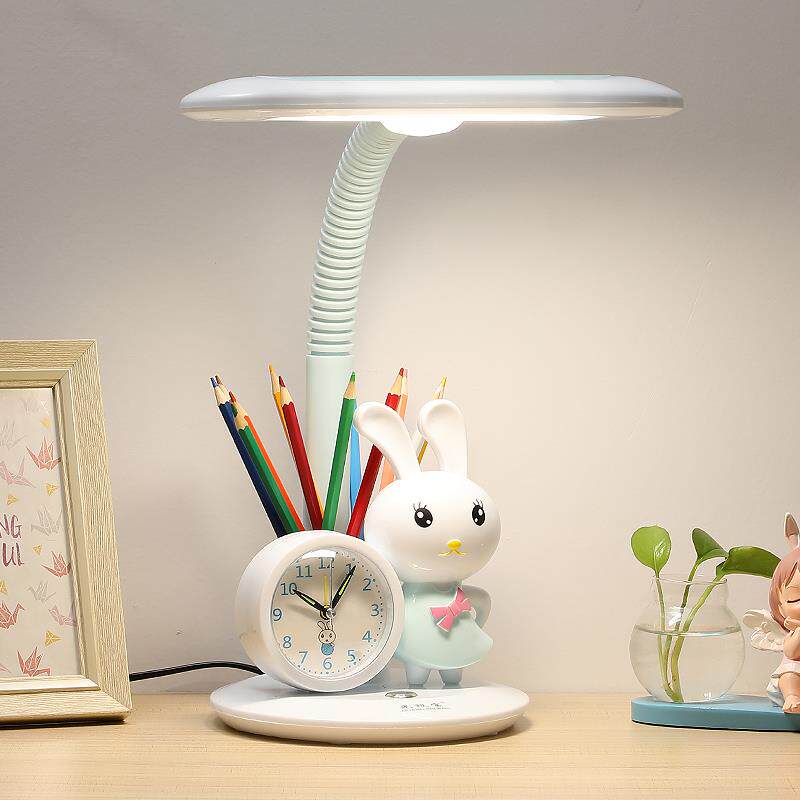 LED护眼台灯小学生书桌可爱学习专用宿舍卧室插电儿童卡通阅读灯