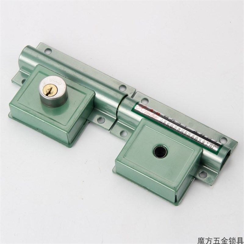 大门锁方钢锁206防盗门锁齿条锁大门锁双扇门锁木门锁多规格纯铜