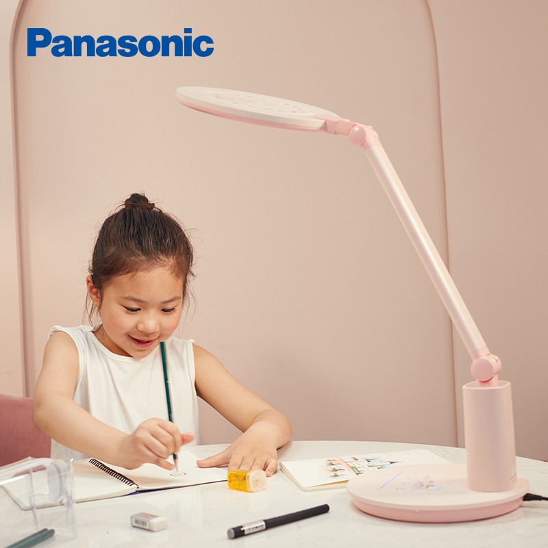 松下led护眼台灯学习专用女孩儿童学生家用插电书桌写字灯卧室ins