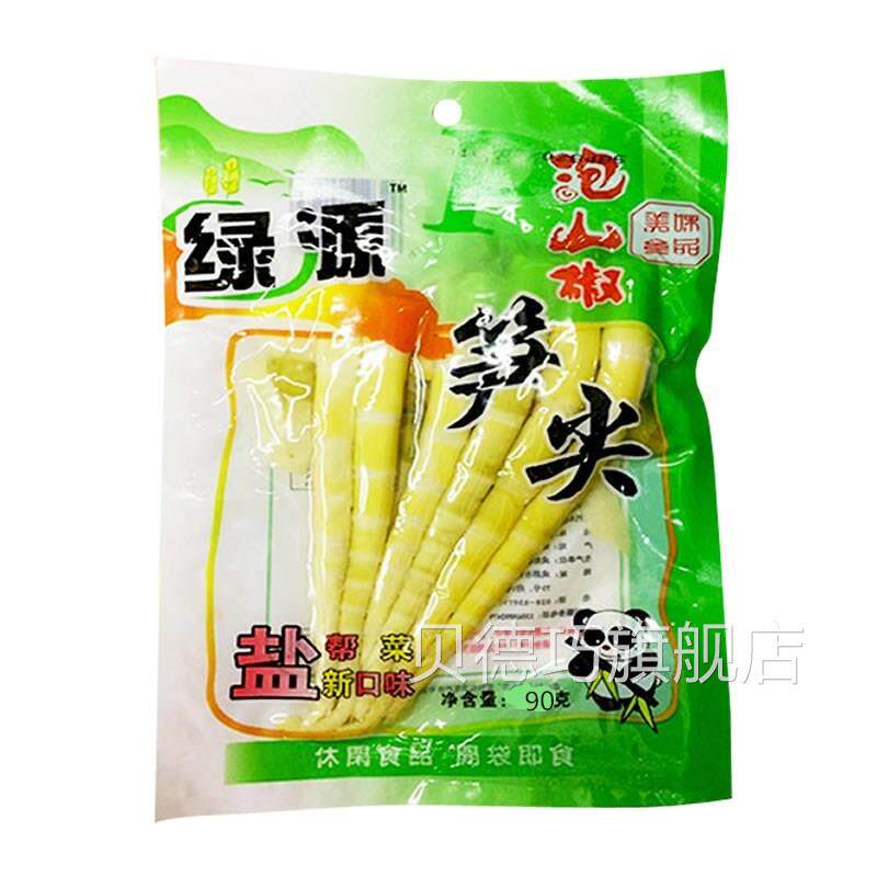 包邮新货四川特产泡椒味零食尖绿源尖笋90g泡椒笋干笋尖竹笋脆笋