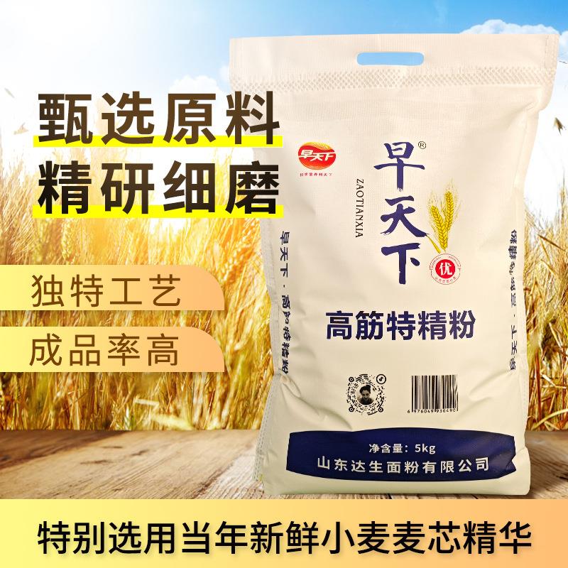 早天下工厂高筋特精面粉月饼专用粉小包装5kg袋量大价优
