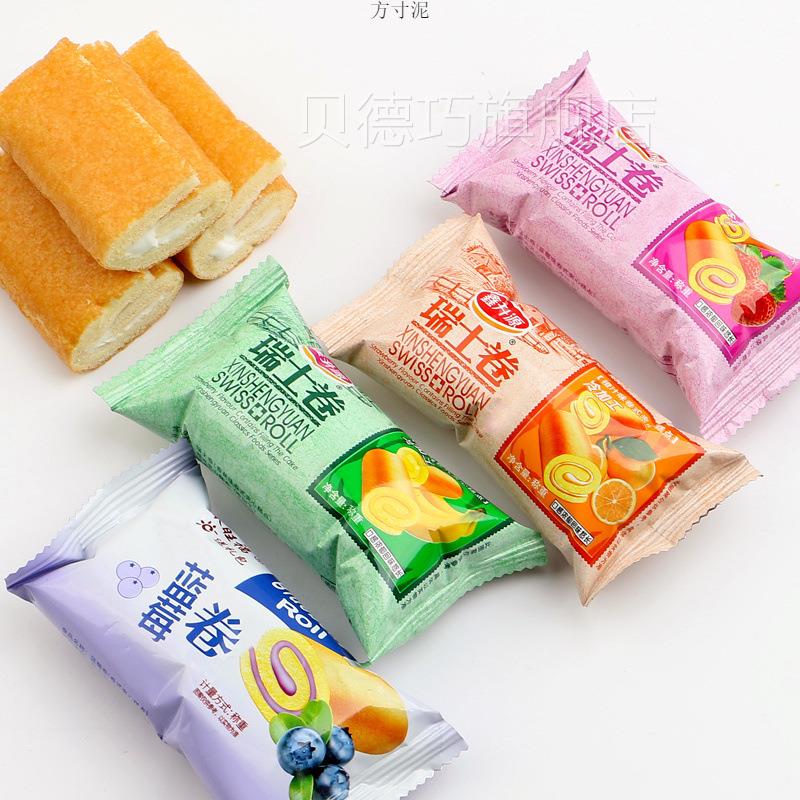 瑞士卷混糕点营养早餐蛋糕心网红西箱式OWE夹面包整混合多口味装