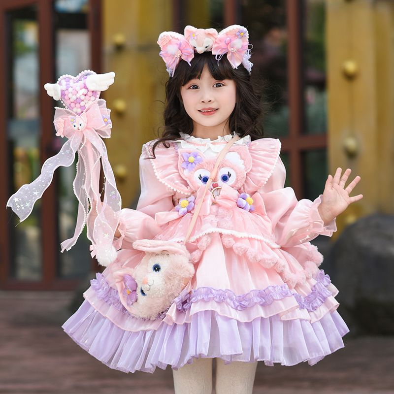 女童洛丽塔公主裙春秋2025新款洋气儿童玲娜贝尔女孩生日礼物裙子