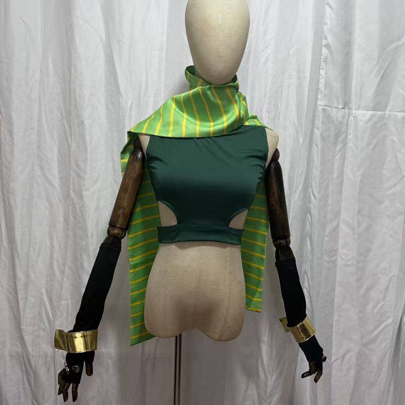 JOJO的奇妙冒险乔瑟夫乔斯达cos服cosplay服手套加长条纹围巾