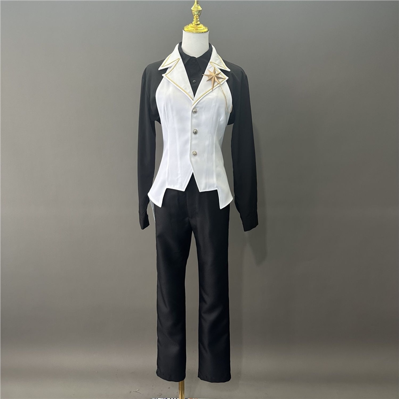 漫画版迪卢克cos 迪卢克酒保服cos定制 燕尾服西服