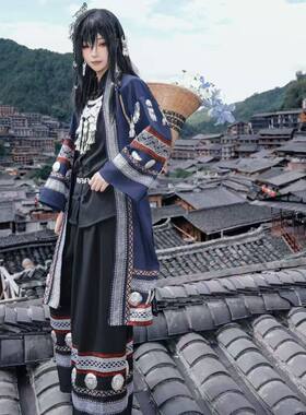 少数民族苗族服饰沈见青cos服装虫虫大王新款少女苗疆旅拍土家族
