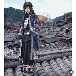 少数民族苗族服饰沈见青cos服装虫虫大王新款少女苗疆旅拍土家族