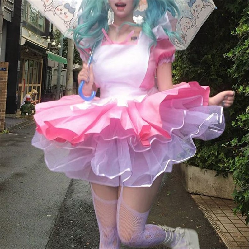 天使女仆-日系软妹可爱连衣裙女佣围裙动漫二次元COS服洛丽塔套装