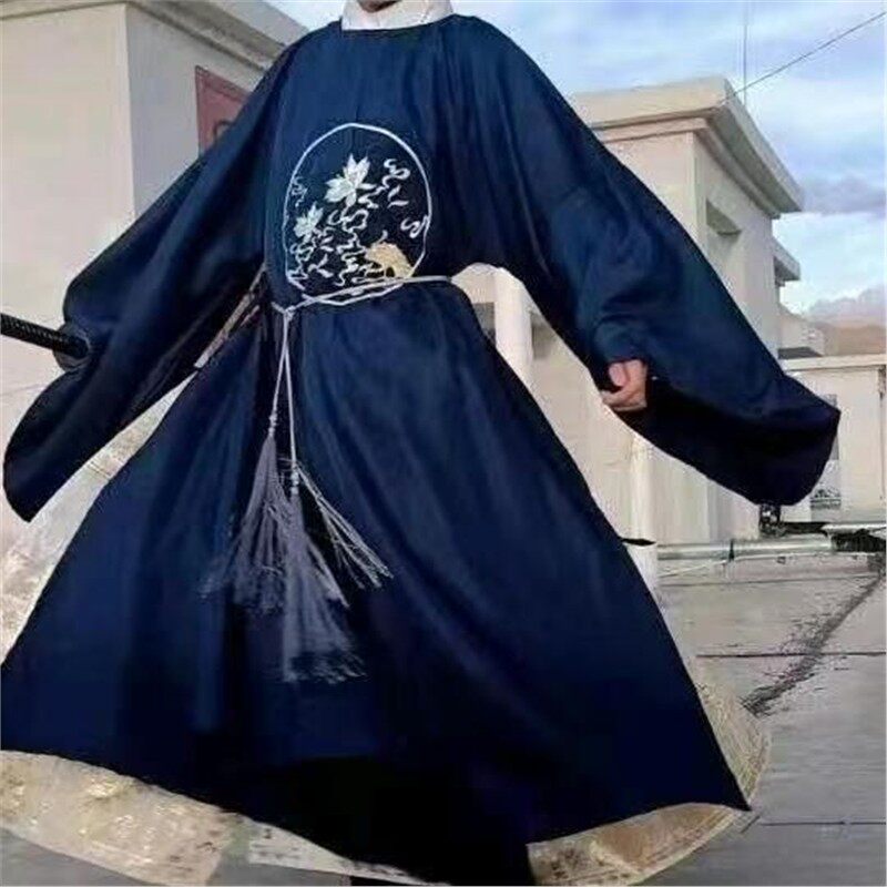 安若衍原创汉服明制男女情侣款圆领袍古风装宋朝服装男女春夏款