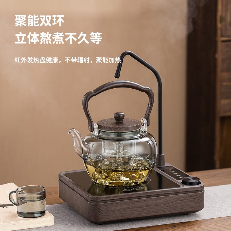 自动上水电陶炉煮茶器家用烧水养生壶电热煮茶炉一体泡茶专用茶具