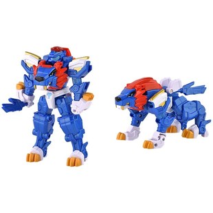 迷你特工队超级恐龙力量变形狮王机甲机器人合体金刚儿童男孩