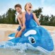半蓝鲸坐骑儿童充气水上男女宝宝游泳圈小孩鲸鱼冲浪浮排