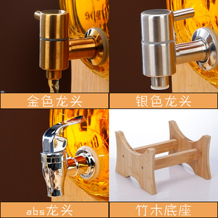 卧式泡酒专用酒瓶家用自酿人参酒桶玻璃酒罐容器密封酒坛子